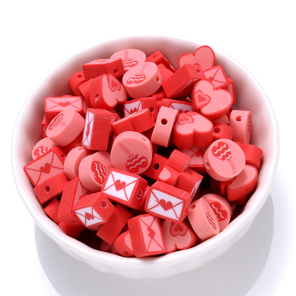 Mix Shiny Faceted Oval Acrylic Spacer Beads