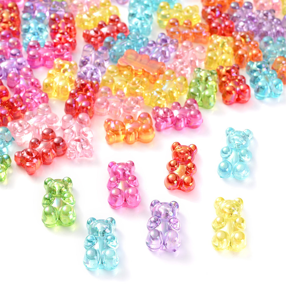 Flat Geometric CCB Plastic Spacer Beads