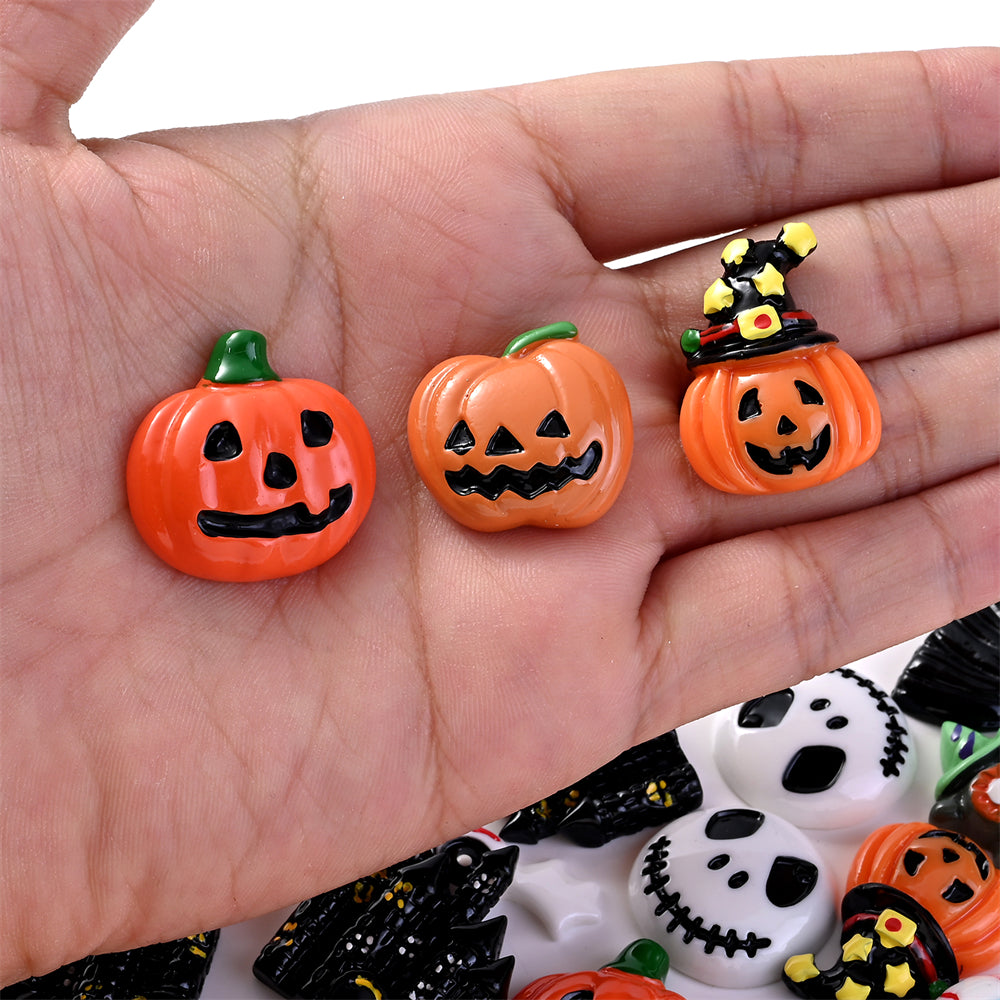 10pcs Halloween Resin Spacer Beads Set