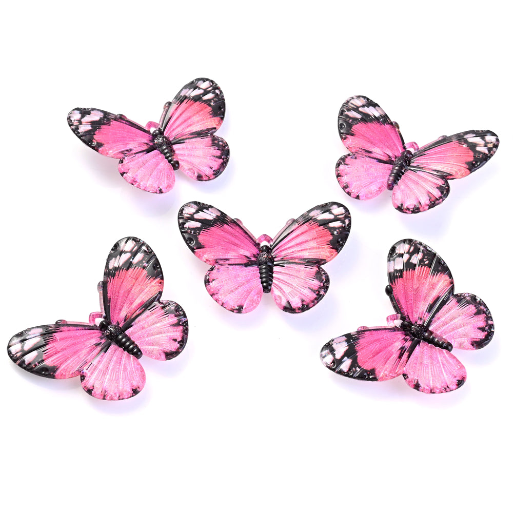 5pcs/set 31x41mm Ink Painting Butterfly Acrylic Pendants