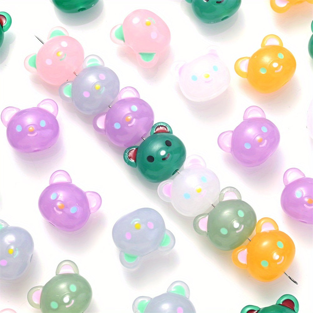 Mix Gradient Turtle Starfish Stone Print Spacer Beads