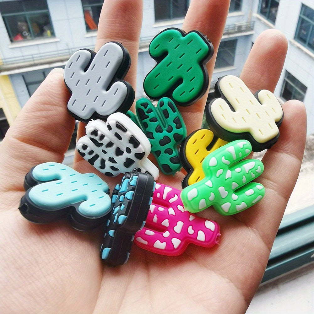 Cactus Silicone Focal Beads