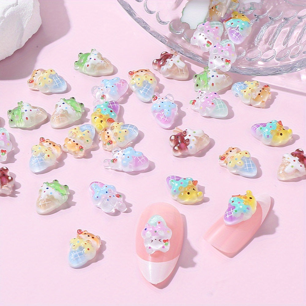 Summer Sweet Style Ice Cream Animal Frog Bear Flatback Beads