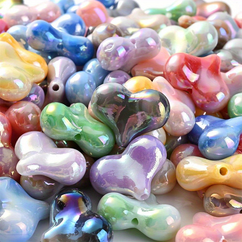 Colorful Acrylic Bow Knot Beads