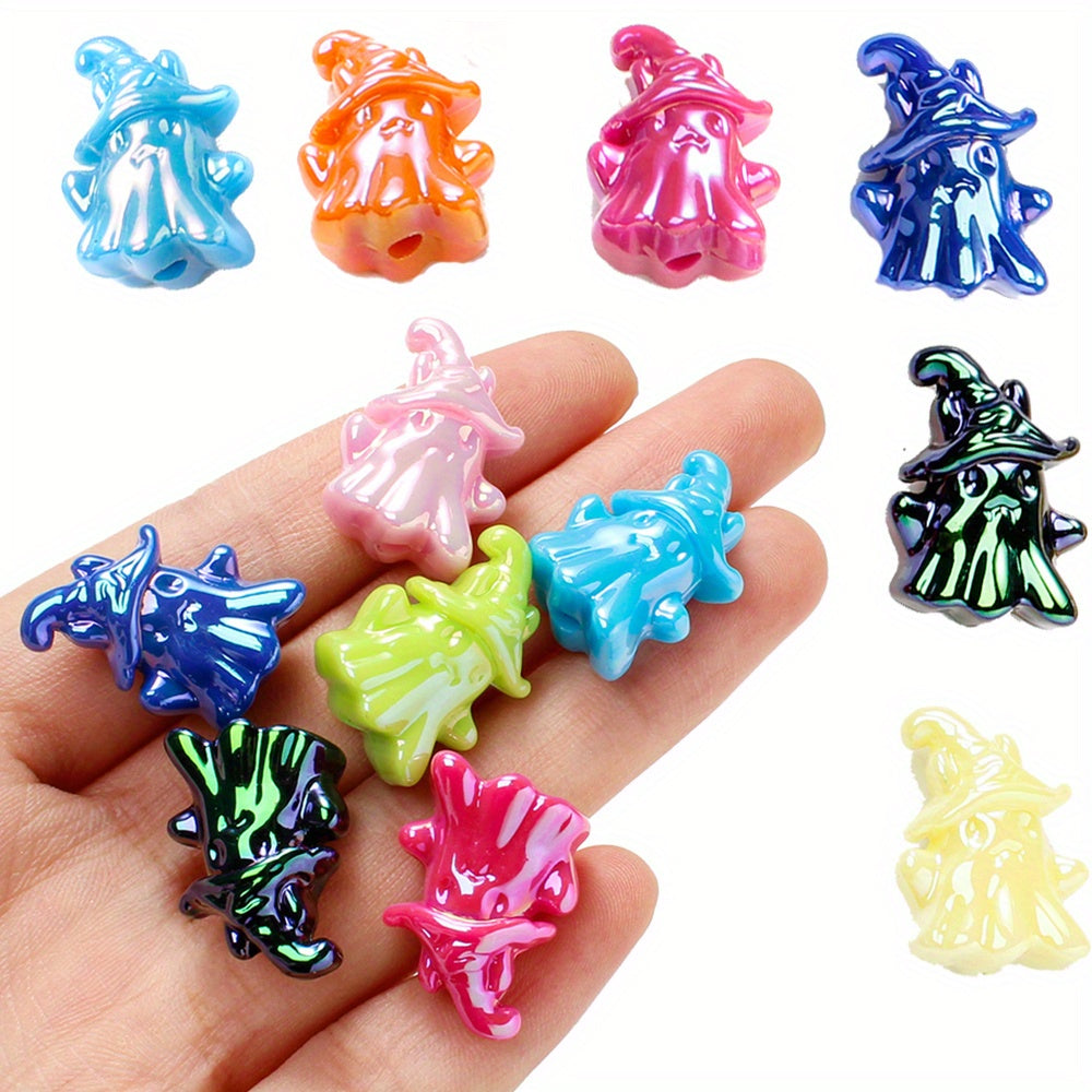 16mm Halloween Wood Print Beads