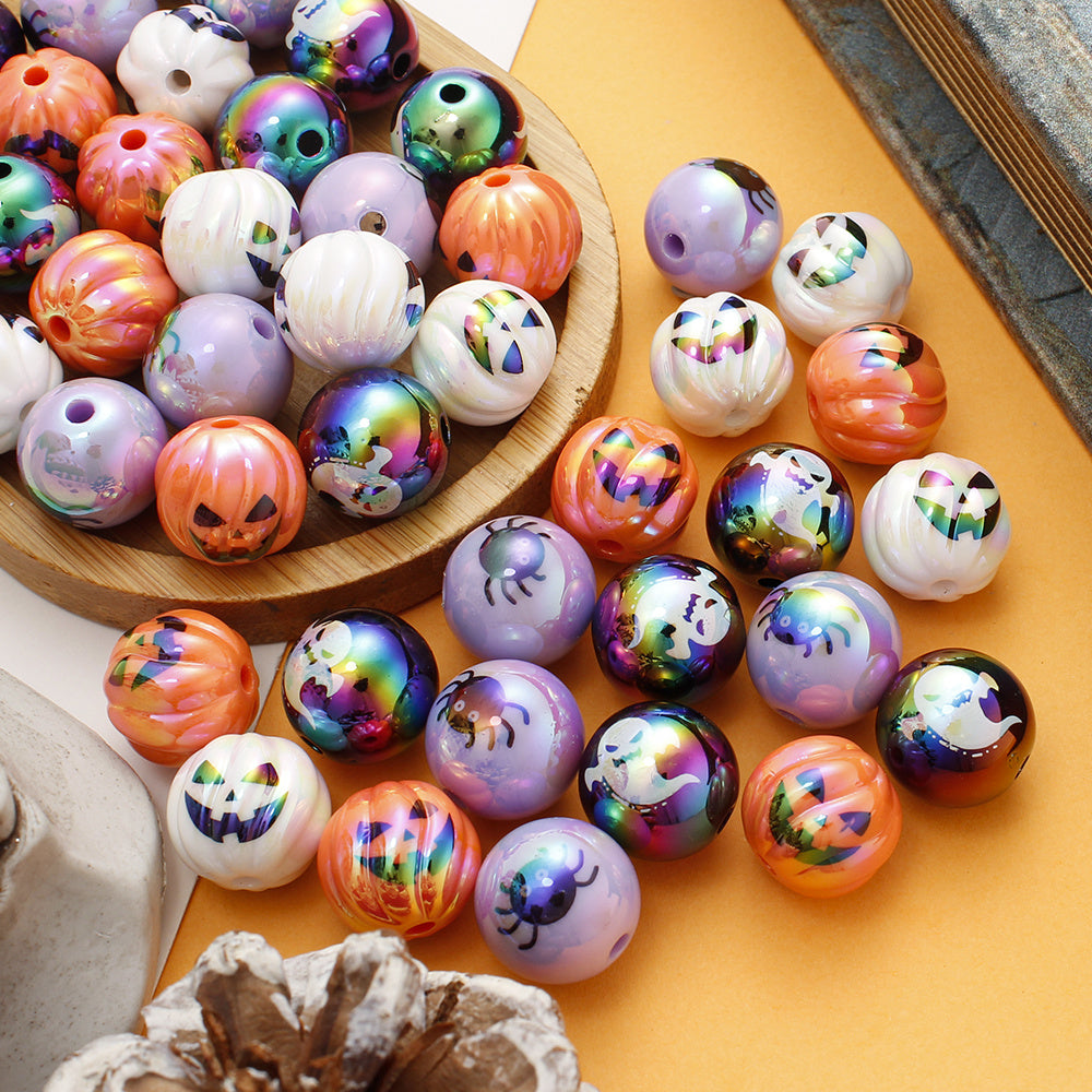 Halloween Acrylic AB Spacer Beads