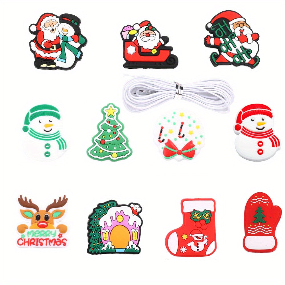 9x10mm Christmas Tri-Shaped Loose Beads