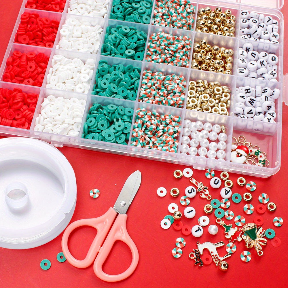 2830pcs Clay Beads & Letter Beads Set