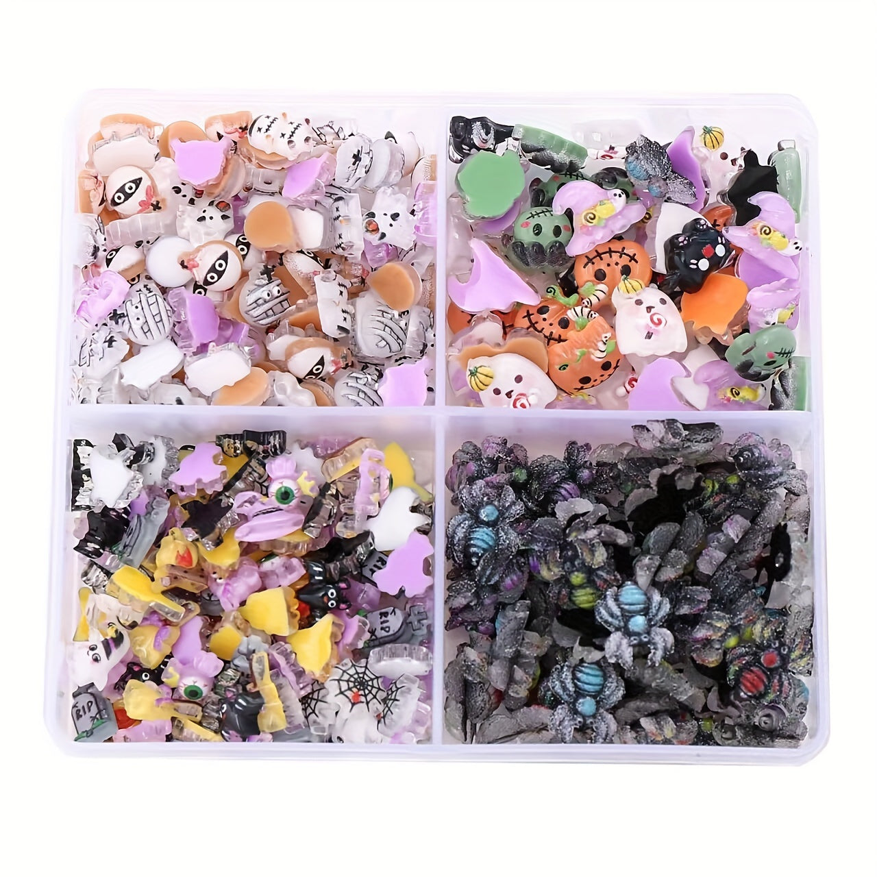 Halloween Resin Patches Beads Set