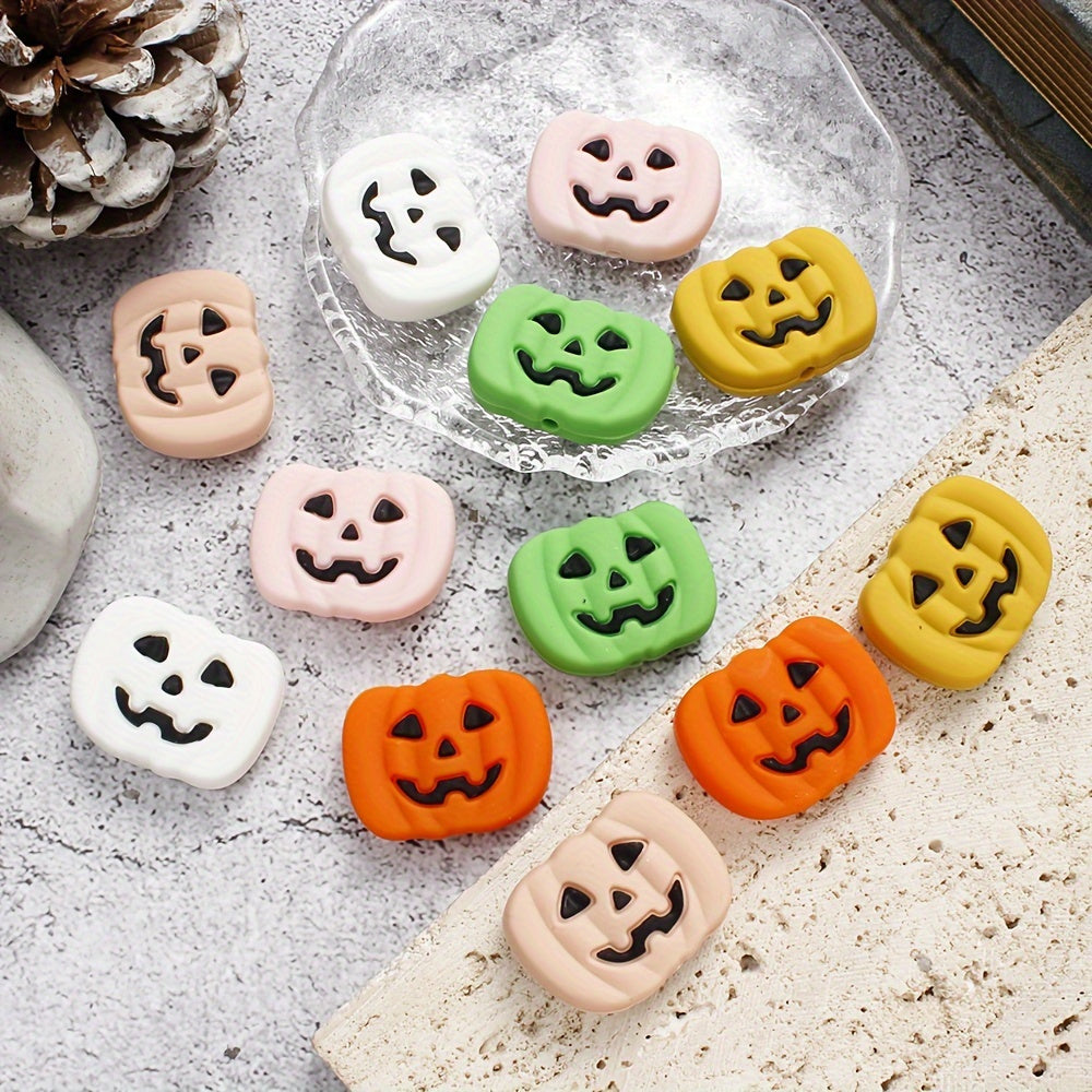 Pumpkin Silicone Beads