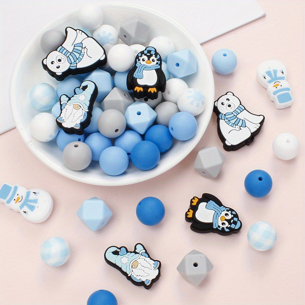Winter Season Silicone Beads Set