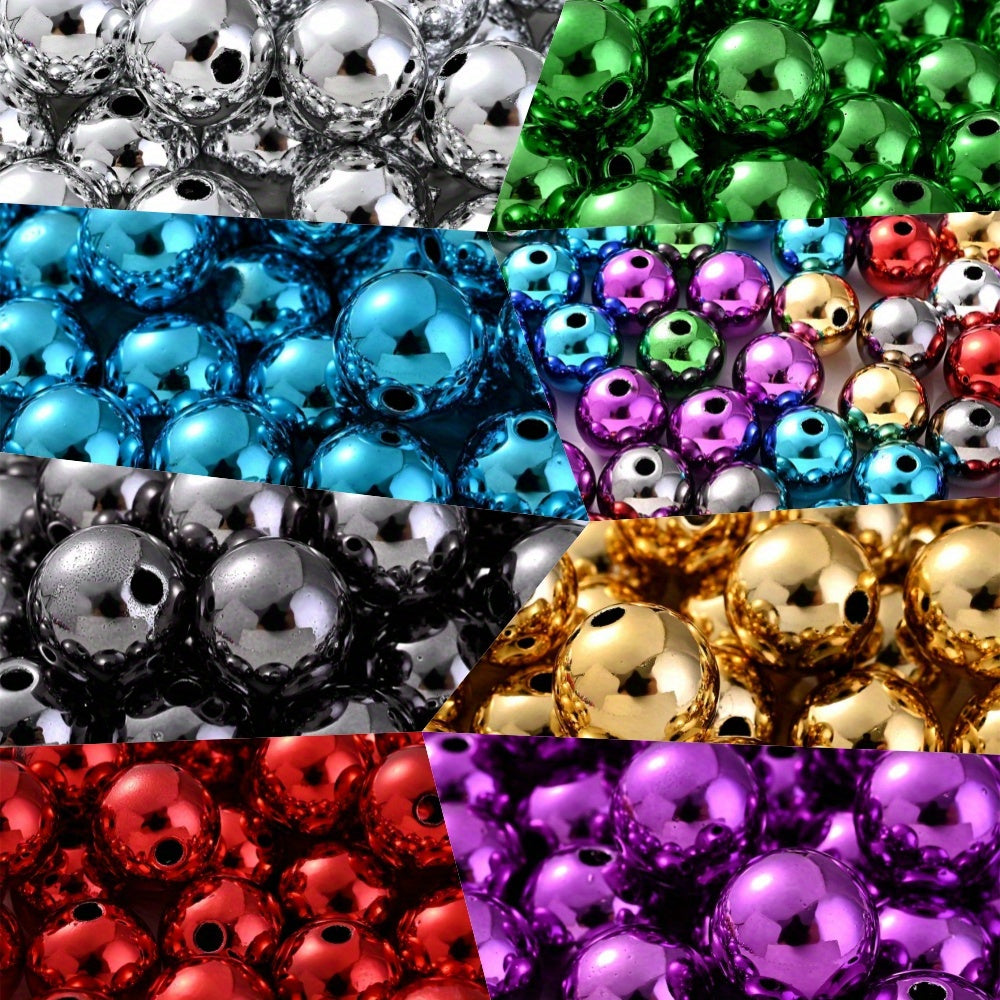 10pcs 14mm Christmas Acrylic Bright Surface Beads