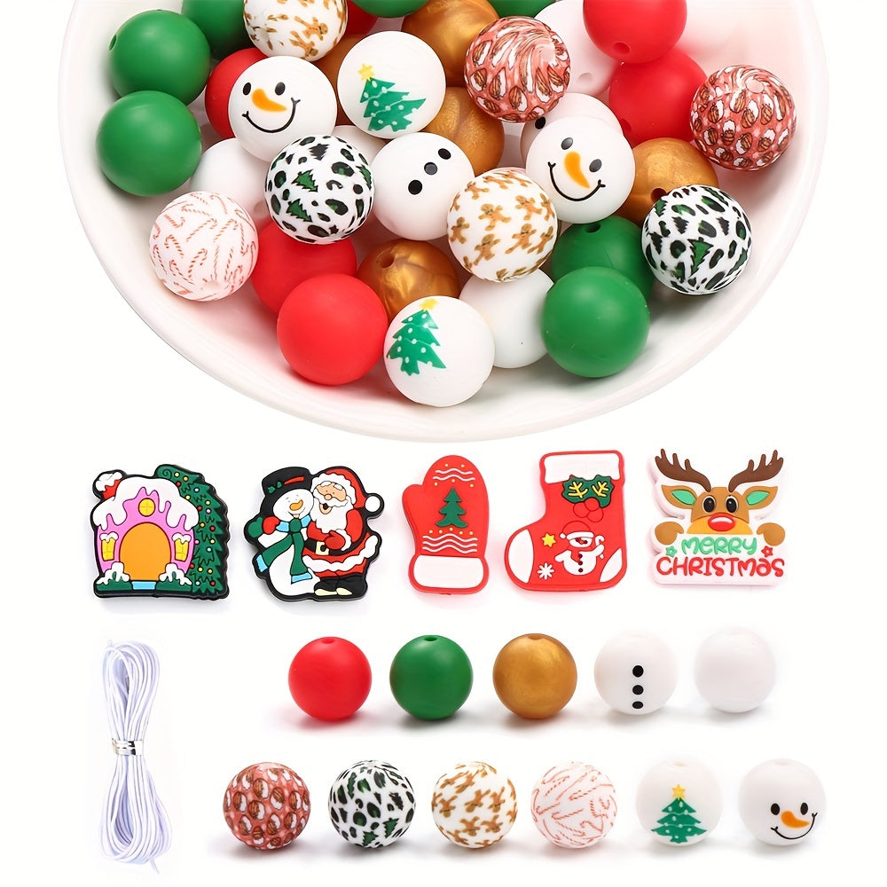 Mini Glaze Pumpkin Beads Ornaments Set