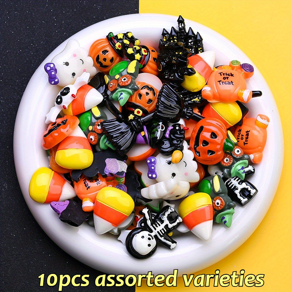 Halloween Resin Decorative Beads Set