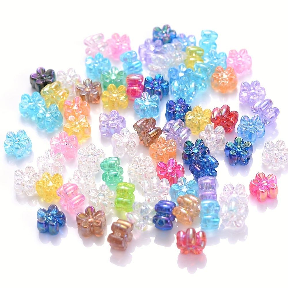Small Flower Acrylic Beads