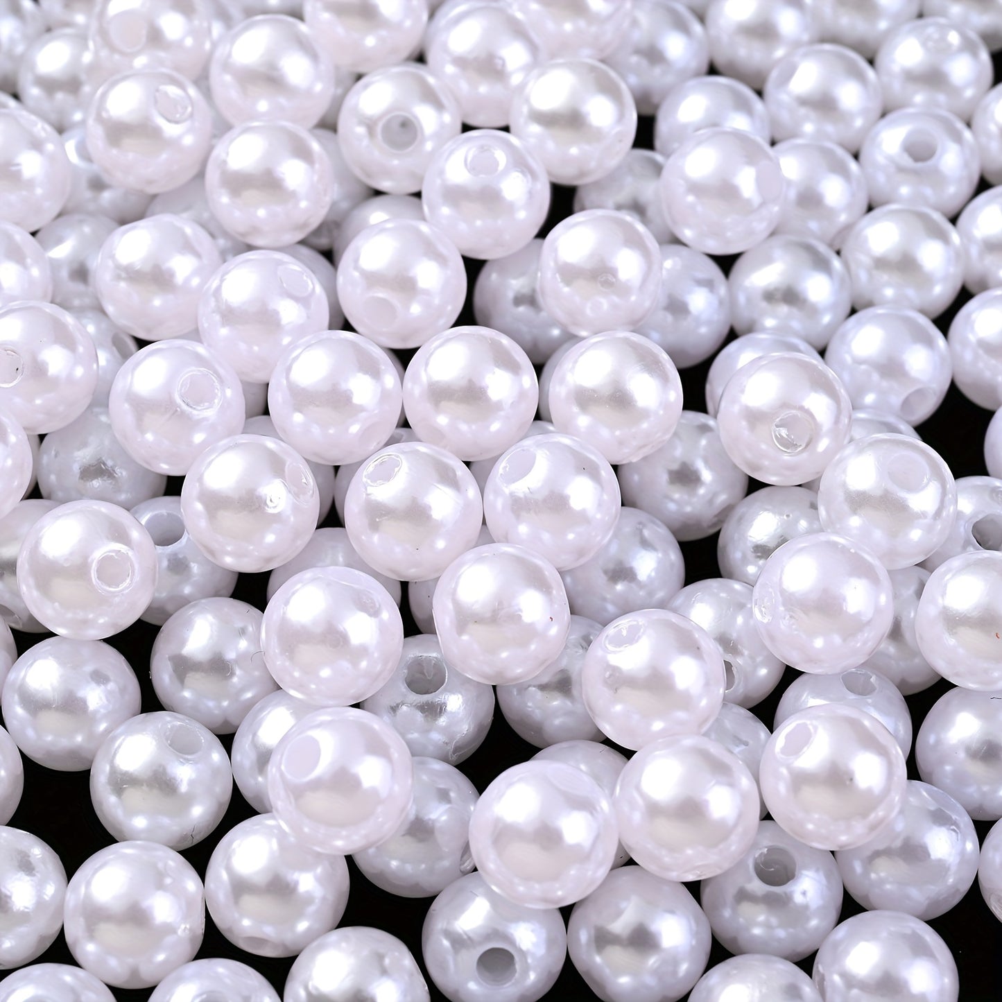 Multicolored Flat Geometric Acrylic Big Hole Beads