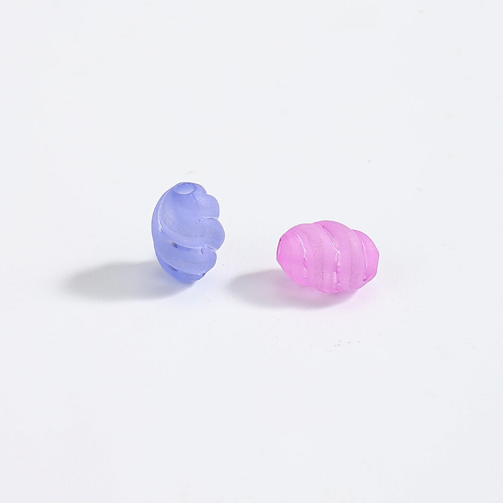 Mixed Color Oval Acrylic Beads