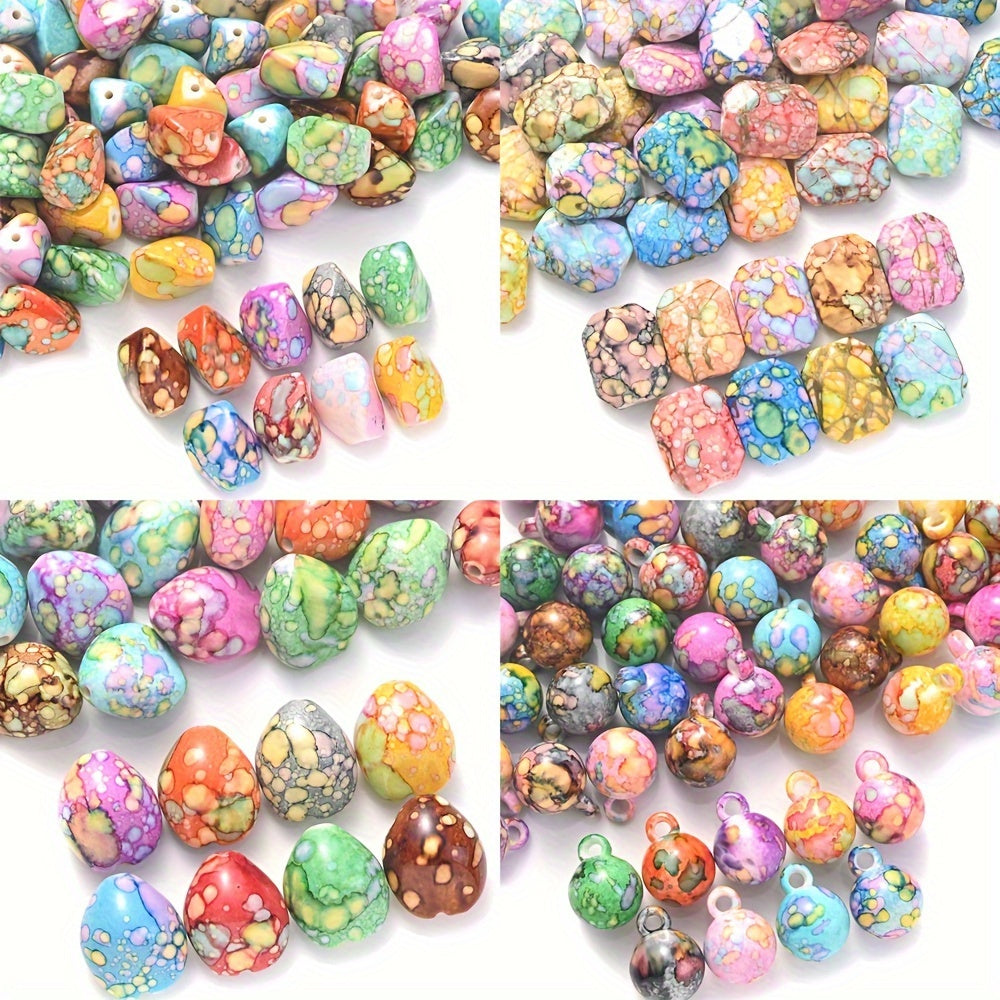 Mix Color Letter Acrylic Alphabet Charm Beads
