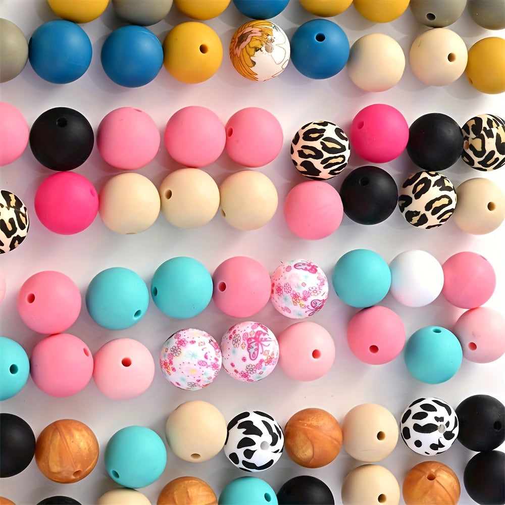 6x12mm Mix Silicone Abacus Beads