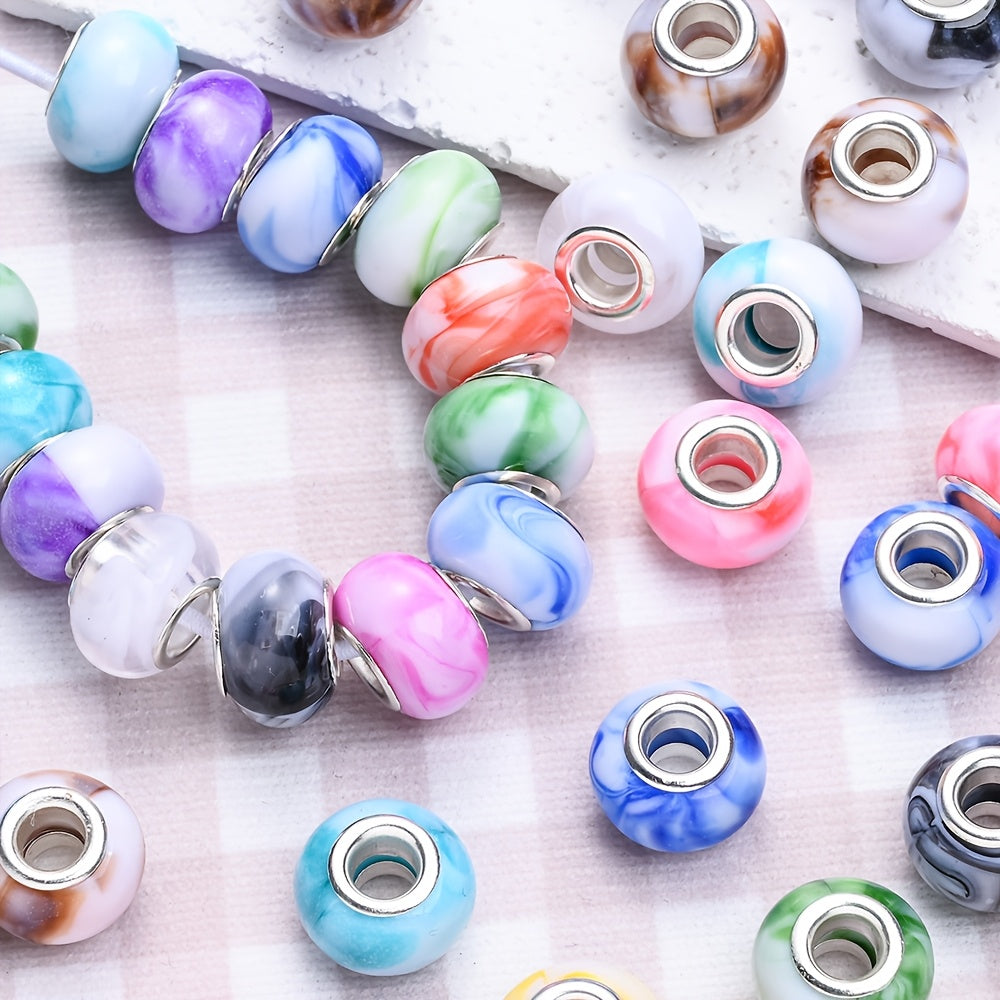Assorted Transparent Colourful Rabbit Acrylic Spacer Beads