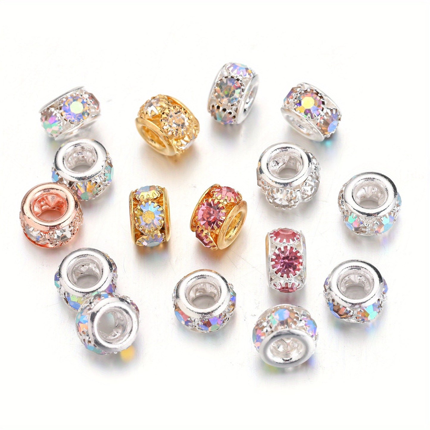 20g Pink Love Theme Clay No-Hole Patch Beads for Valentine's Day