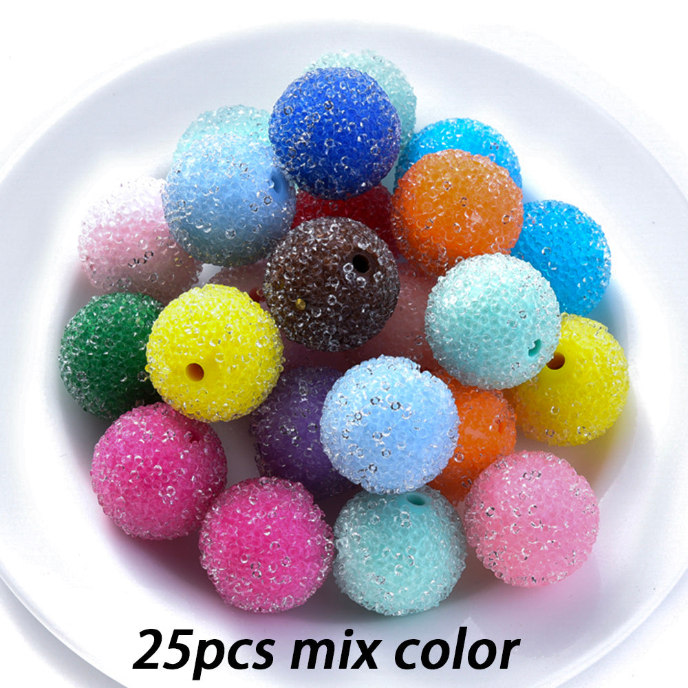Macaroon Color Acrylic Round Spacer Beads