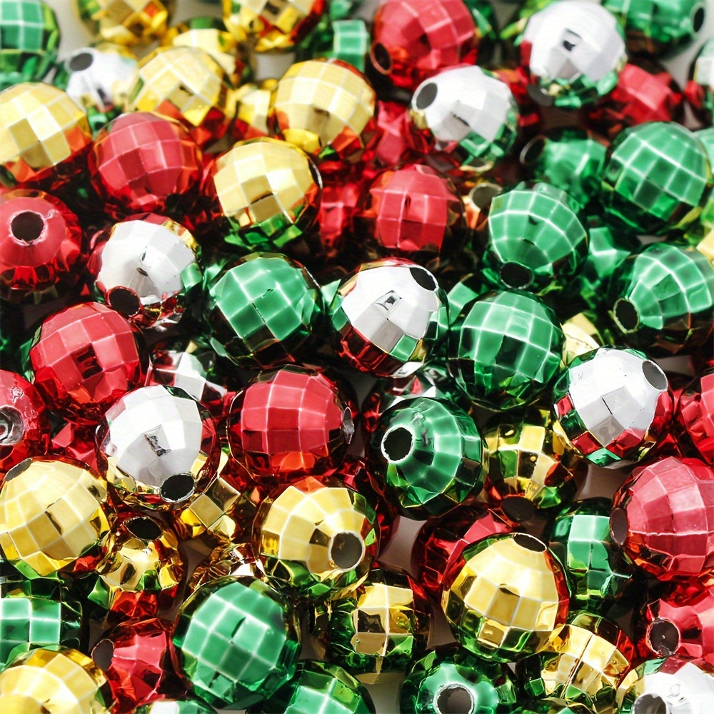 Christmas Acrylic Ball Pendant Beads