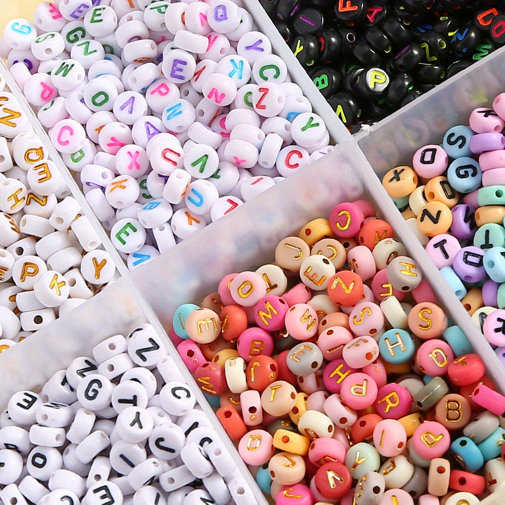 AB Mix Acrylic Abacus Lentil Spacer Beads