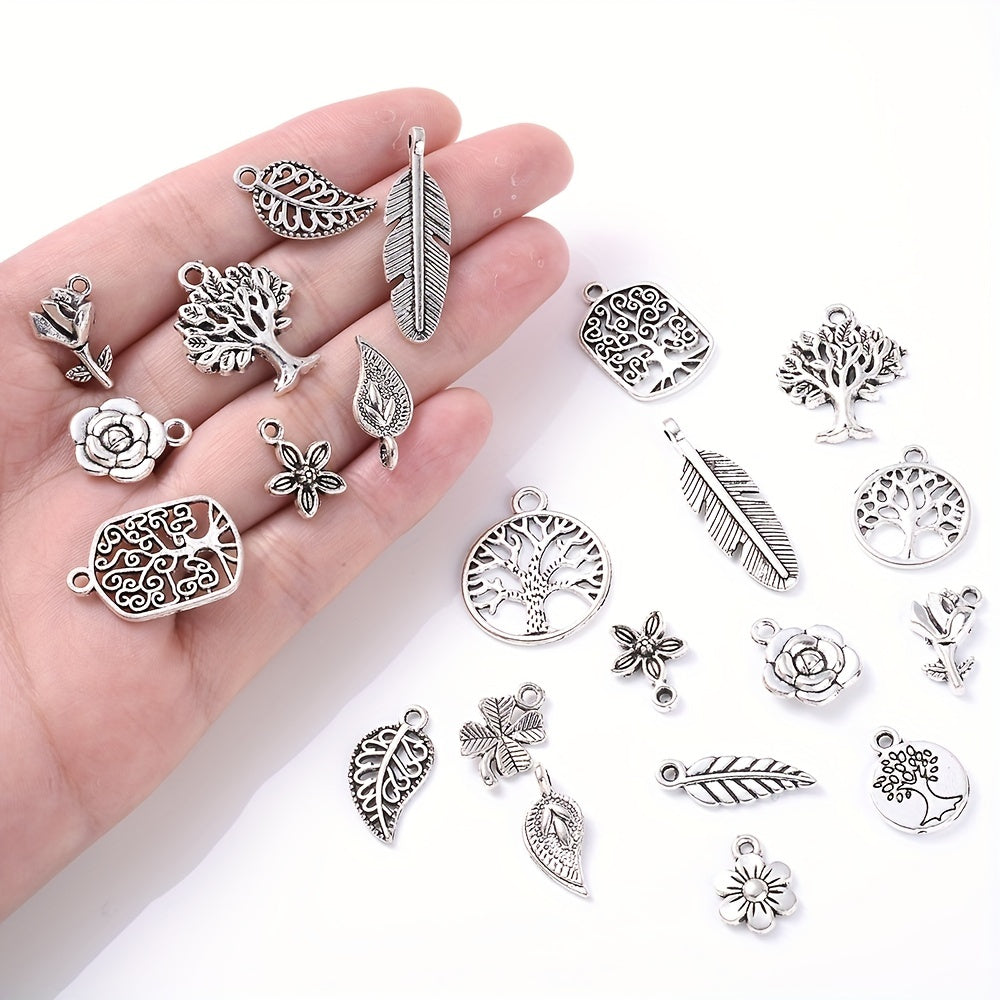 Vintage Metal Plant Pendant Charms