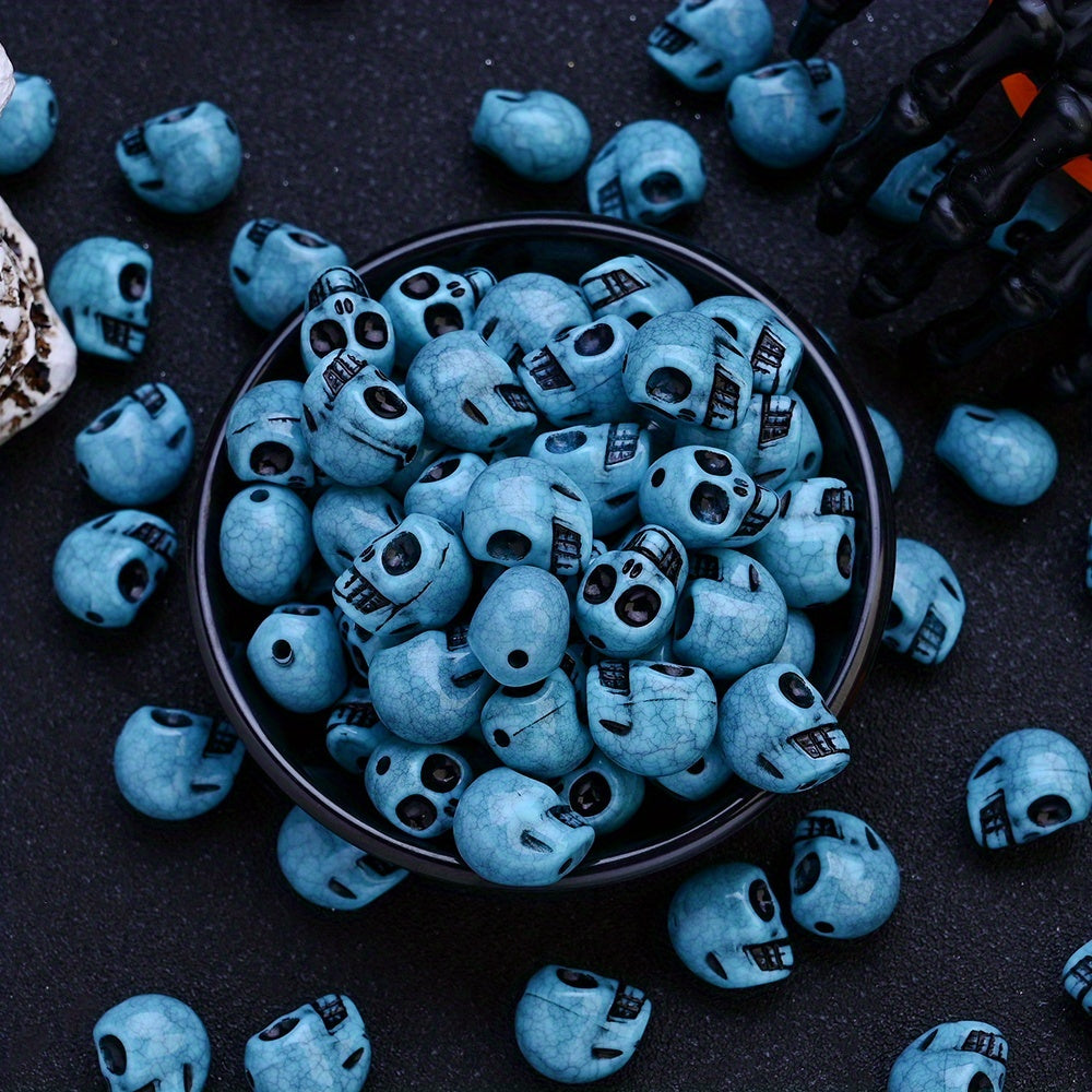 11x13mm Halloween Skull Acrylic Beads