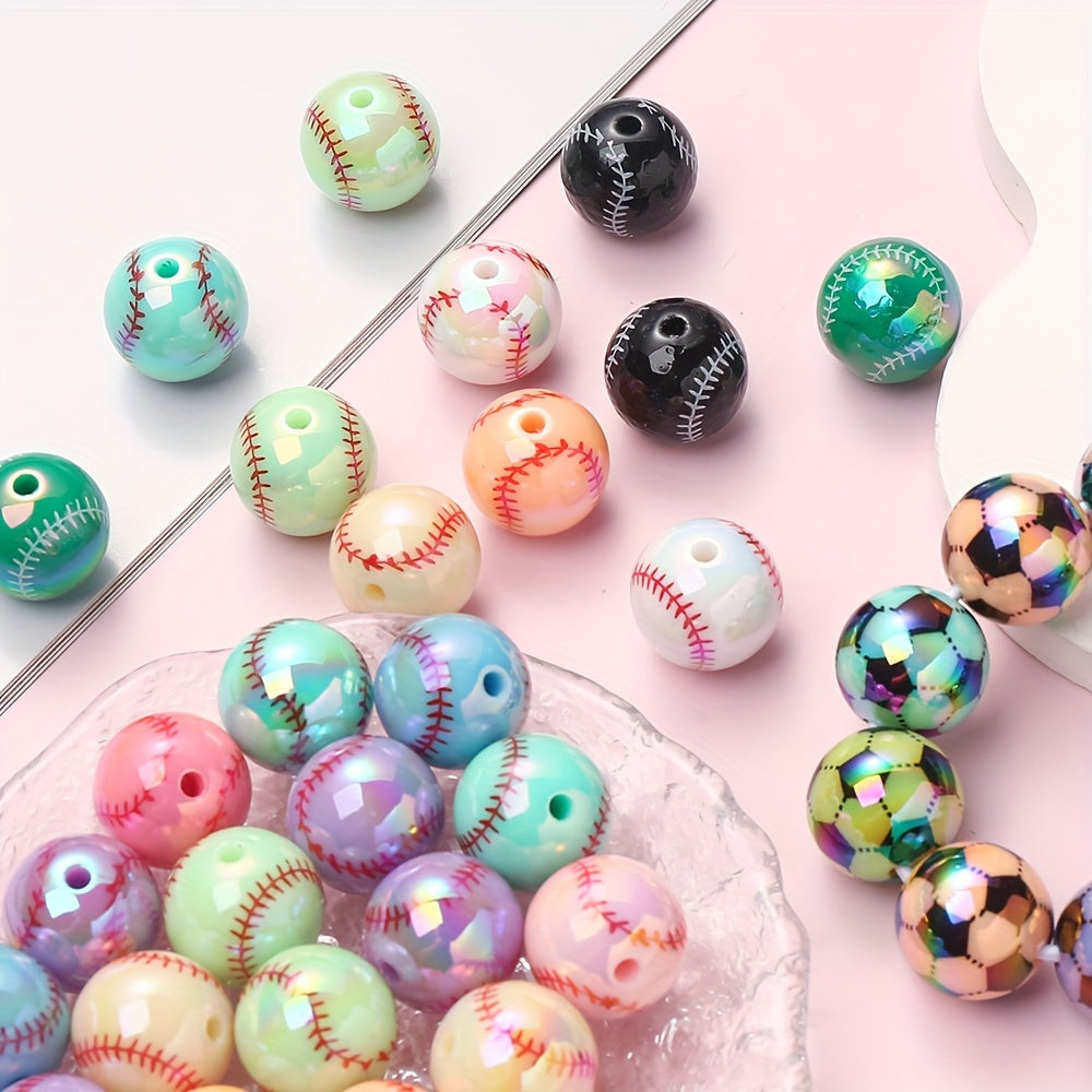 Stain Design Summer Colorful Irregular Acrylic Square Beads
