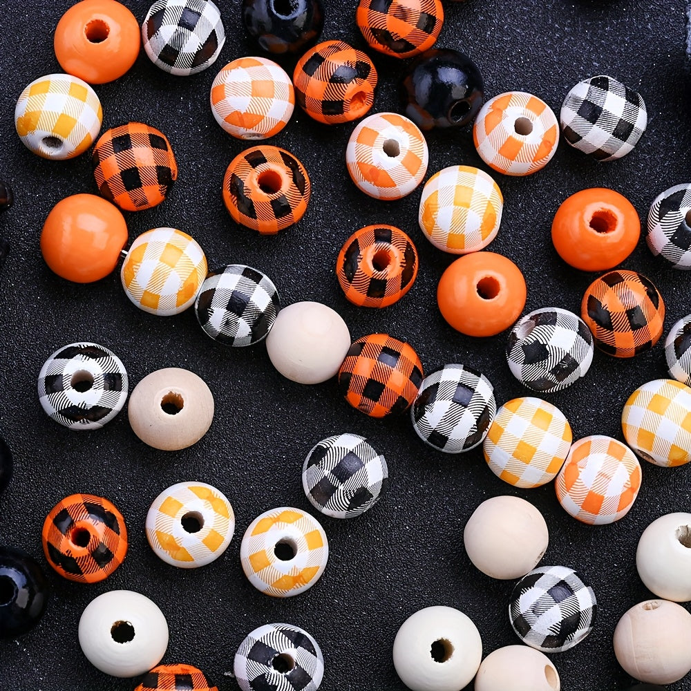 Halloween Wood Spacer Beads