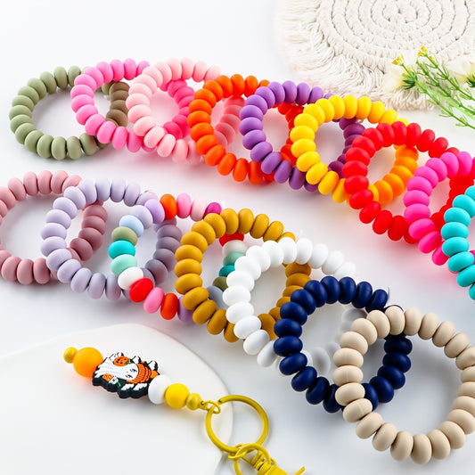 Silicone Abacus Spacer Beads