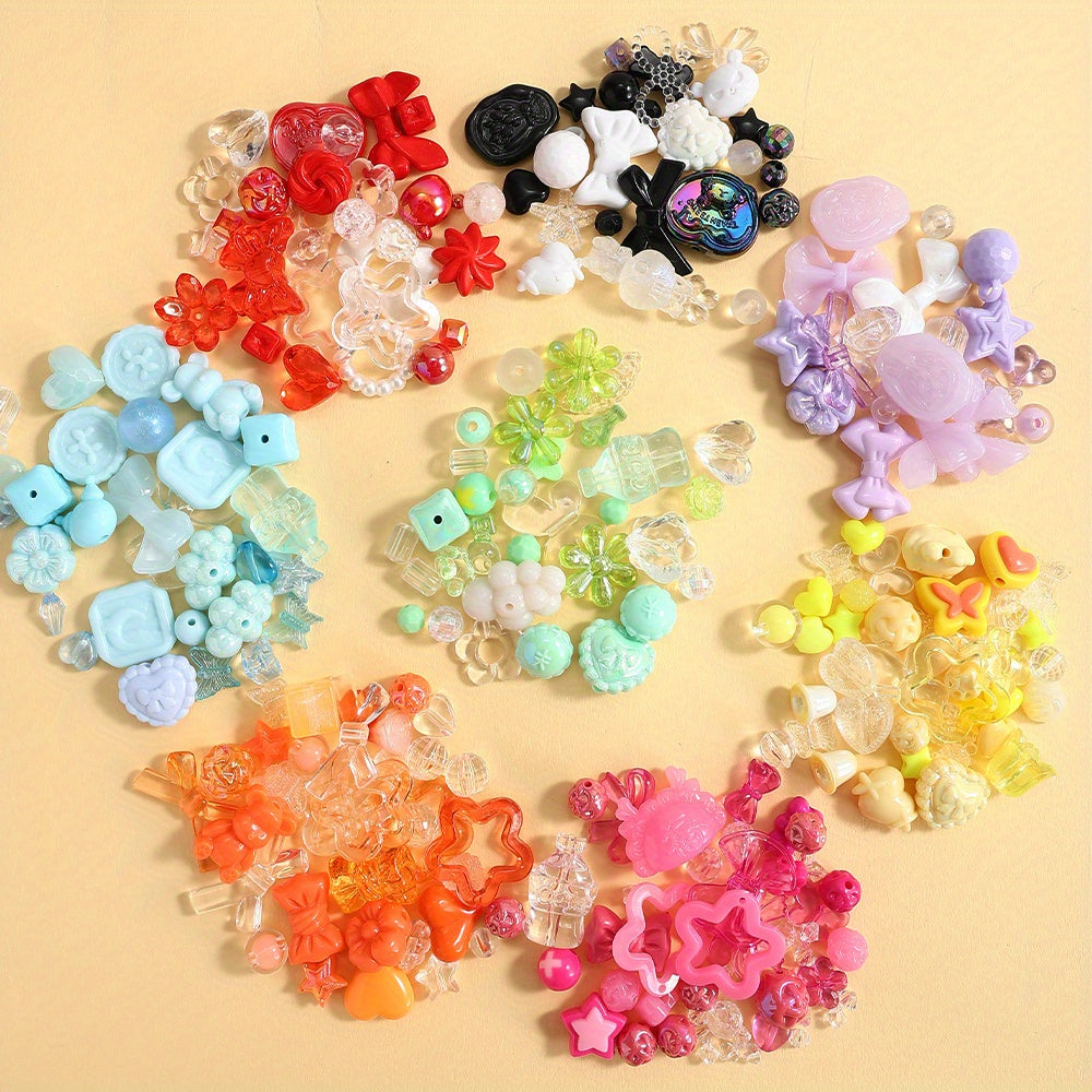 Variety Multicolor Acrylic Beads Mix