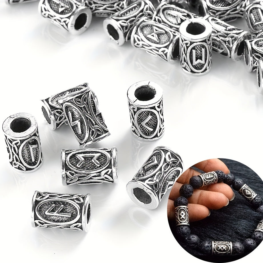 Viking Rune Hair Beads