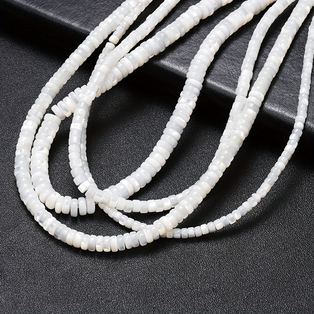75/80/90pcs Beige Stone Spacer Beads