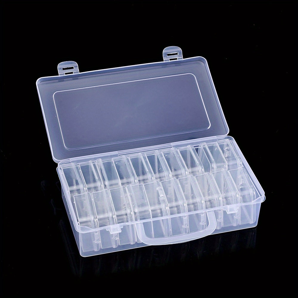 20-Grid Clear Plastic Storage Box