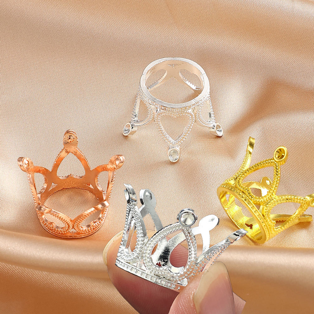 Frosted Acrylic Threaded Oval Spacer Beads