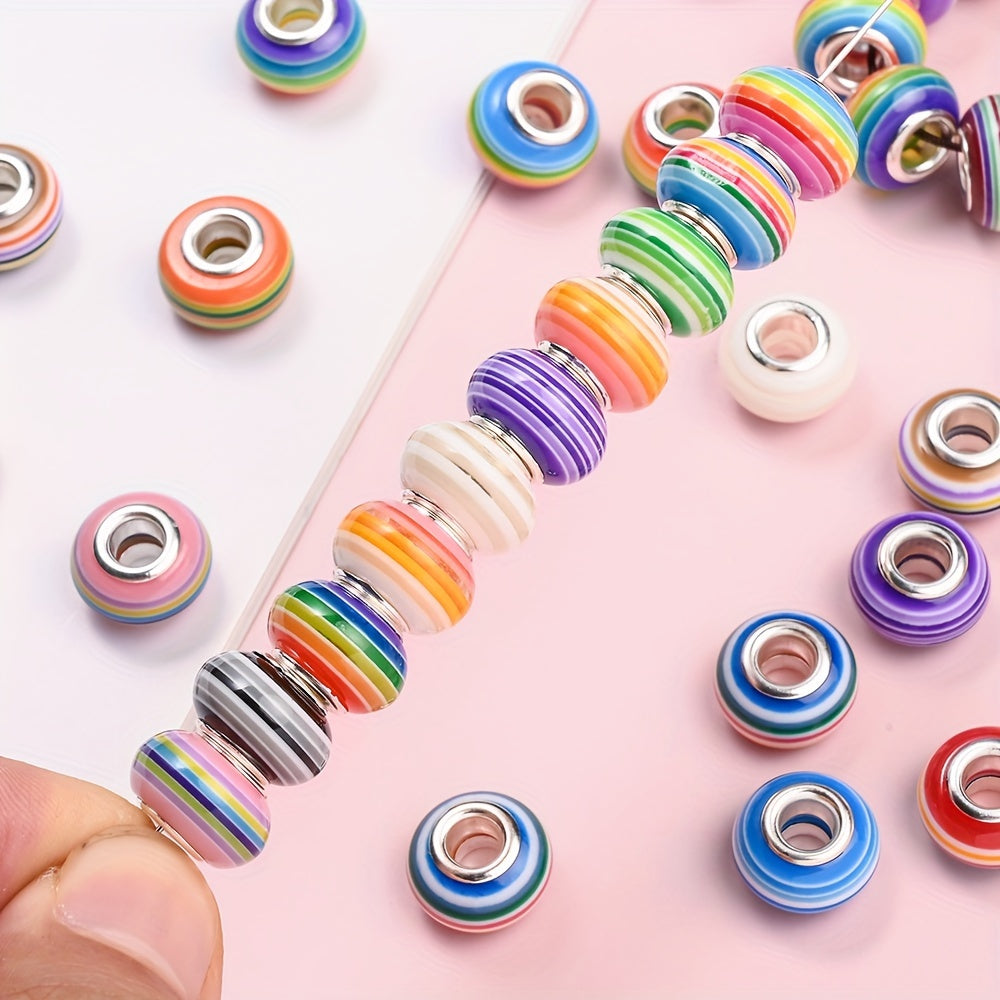 Transparent UV Color Peanut Shape Acrylic Beads