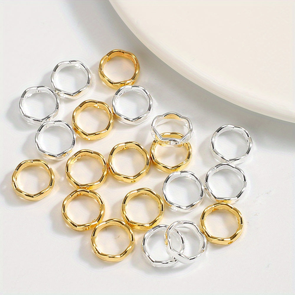 12mm Alloy Circle Spacer Beads