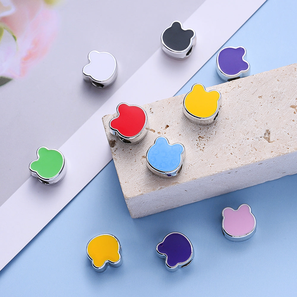 10mm Bear-Shaped Plastic Spacer Beads