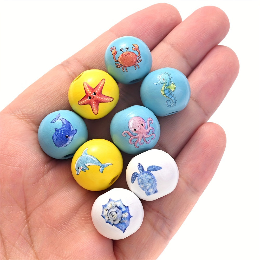 Christmas Themed Silicone Round Abacus Spacer Beads