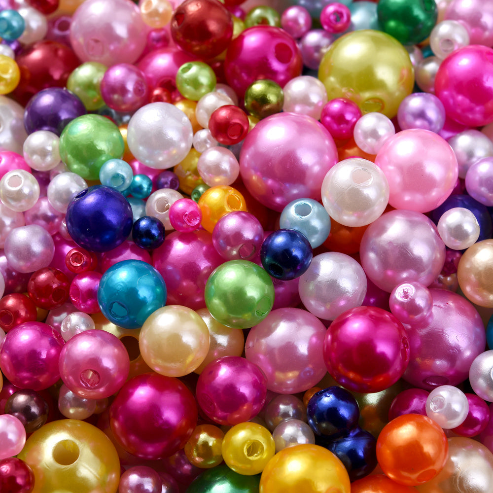 Assorted Imitation Pearl Round Spacer Beads