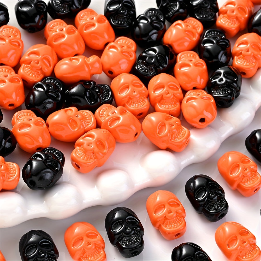 Halloween Skull Alloy Beads