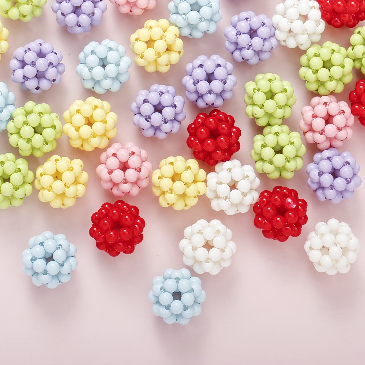 5pcs Bohemia Candy Color Knot Beads