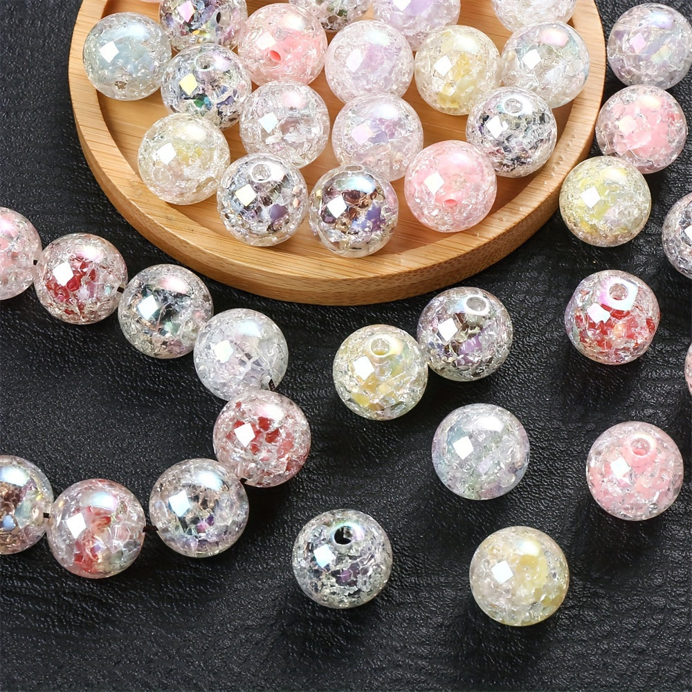 Colorful Plum Blossom Enamel Flatback Acrylic Beads