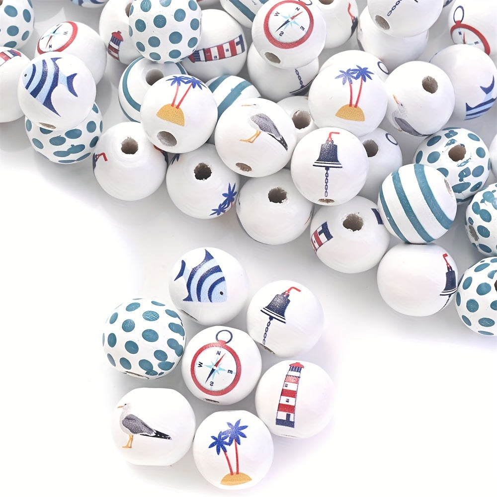 Sea Style Wooden Beads