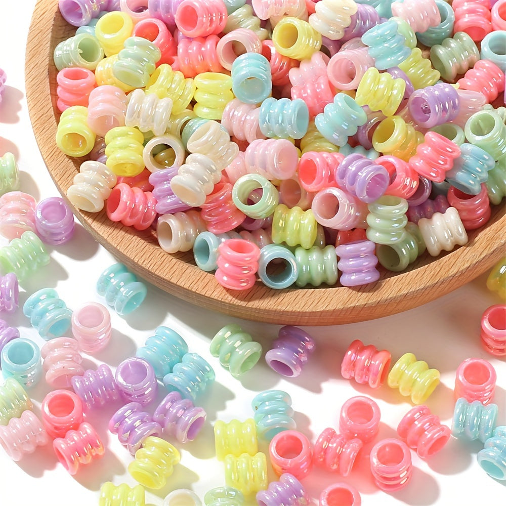 ABS Imitation Pearl Petal AB Shiny Flower Spacer Beads