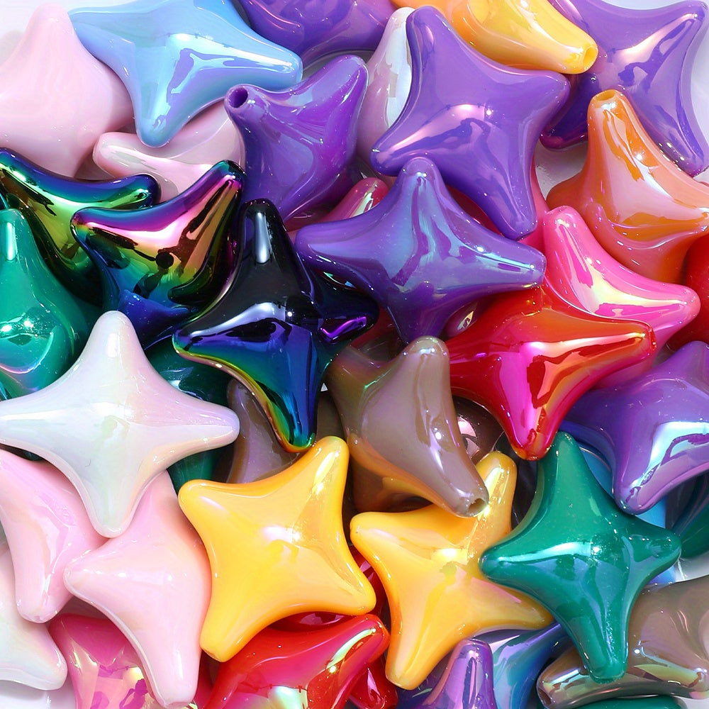 Four-Pointed Star Acrylic Beads