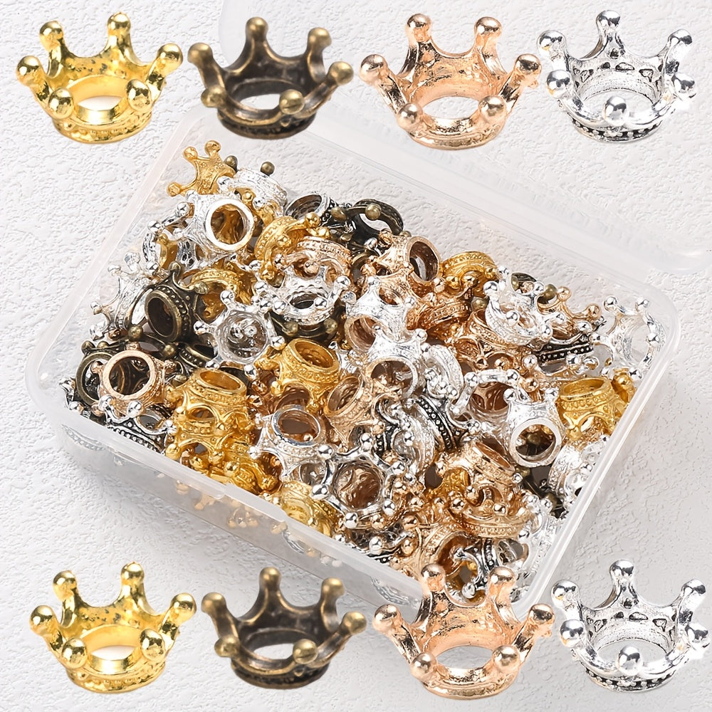 Antique Crown Metal Spacer Beads